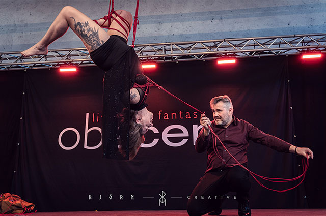 Aijō, Shana und Jack, an der Obscene in Karlsruhe